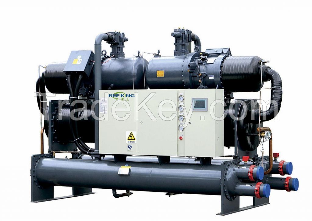 Water cooled screw chiller