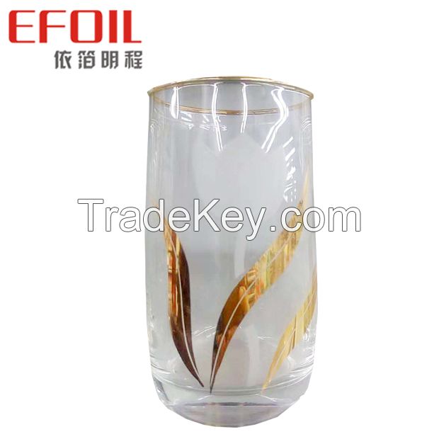 Double Sides Gold Glass PP PS ABS Plastic Excellent Adhesion  Hot Stamping Foil