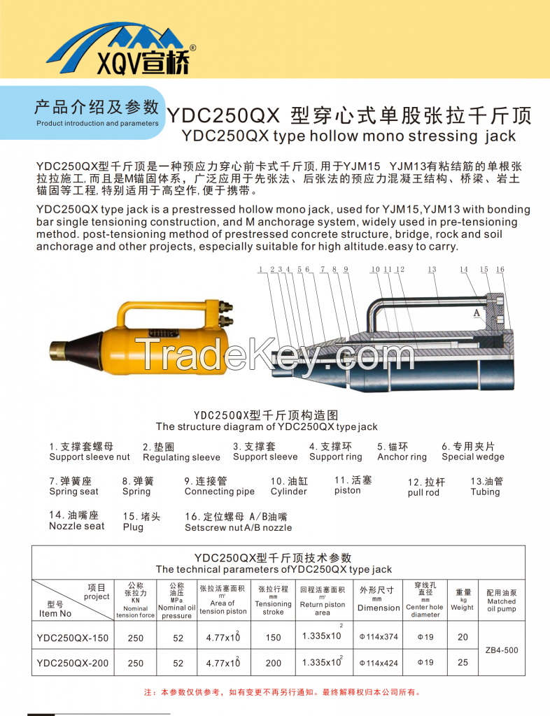 Hydraulic electric jack