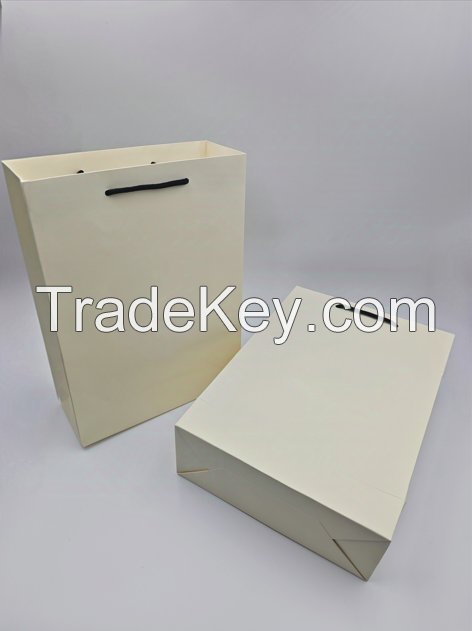 Wholesale Luxury Gift Printed Kraft Handle Paper Bag Recyclable Retail Clothing Brand Logo Custom Shopping Packaging Bags