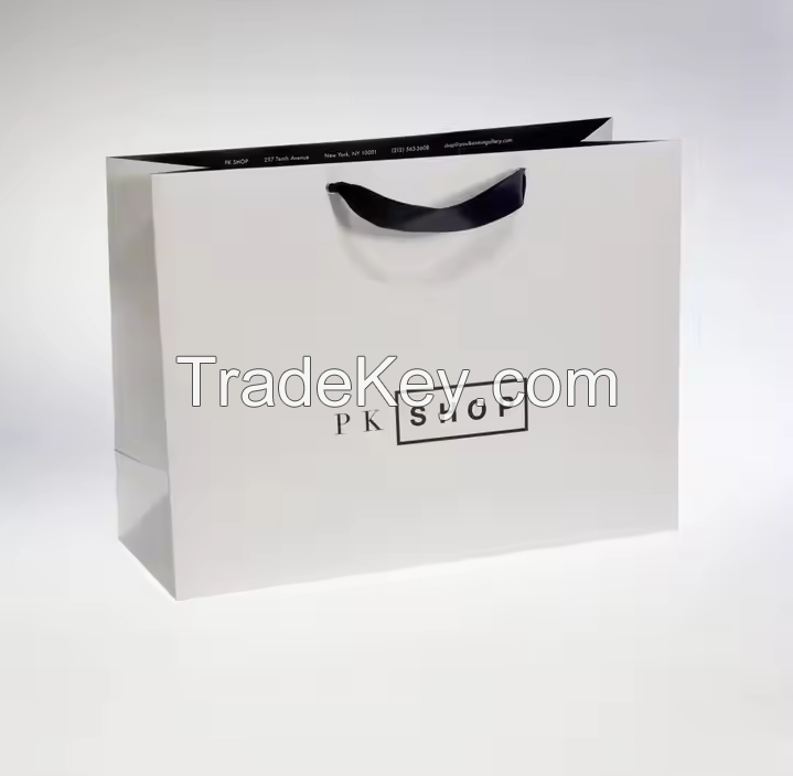 Factory Direct Supply Premium Feeling Handbag Paperboard Bags Customized Free Design Clothing Cosmetics Shopping Gift Bags