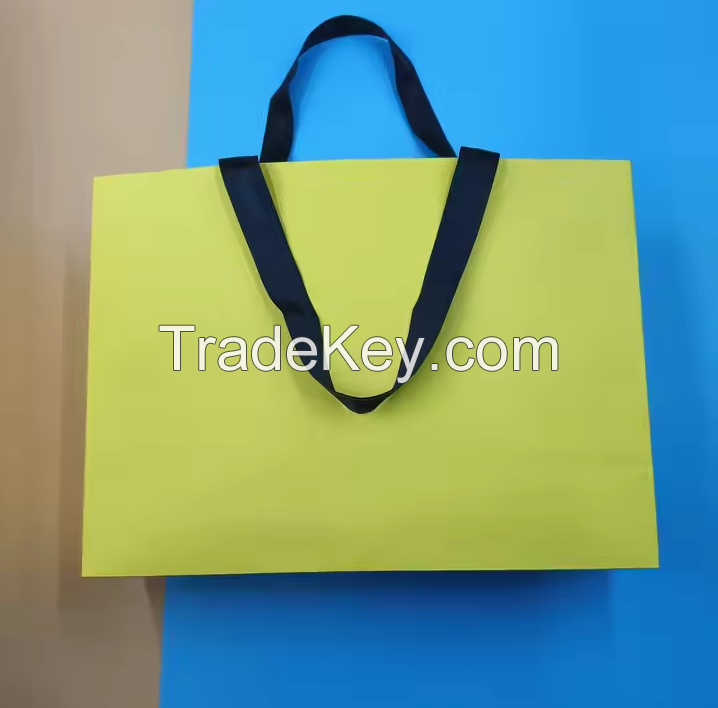Custom Luxury Bi-Lingual Billing Paper Bag Clothing Shoes Christmas Wrapping Food Packing Dinosourcestamping Foil Hot Stamping
