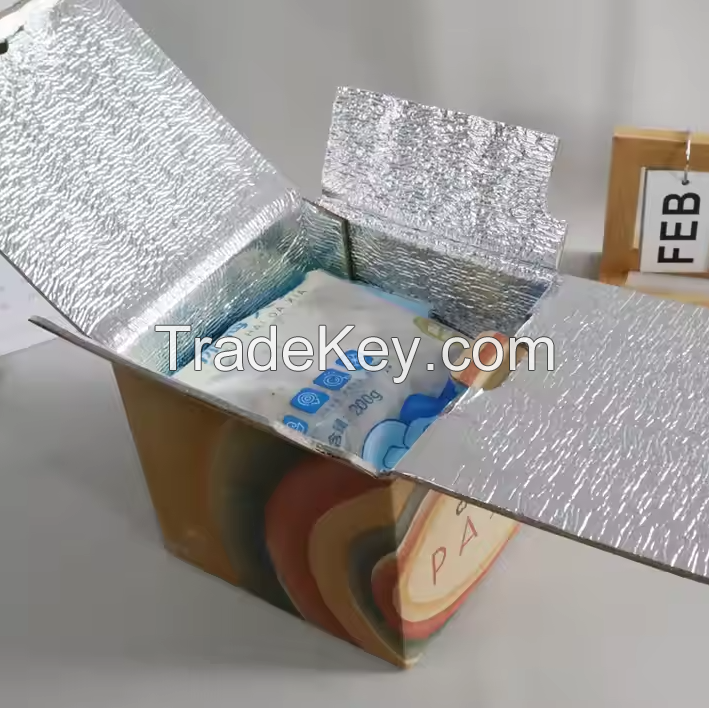 Custom Corrugated Cardboard Paper Packaging Tear Strip Printed Shipping Gift Box with Aluminum Foil