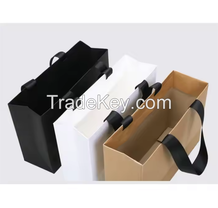 Handmade Brown Kraft Paper Bags Bulk Cheap with Embossinga Printing Personalized for Use with Own Logo for Photo Frame