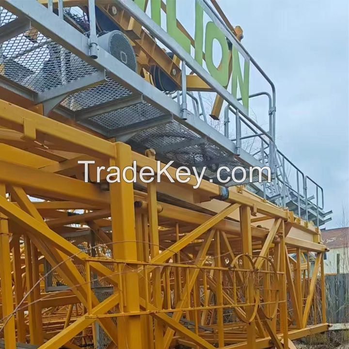 High Quality Second-Hand Qtz80 Self-Elevating Tower Crane China's Big Brand Core Motor Component for Building Machinery