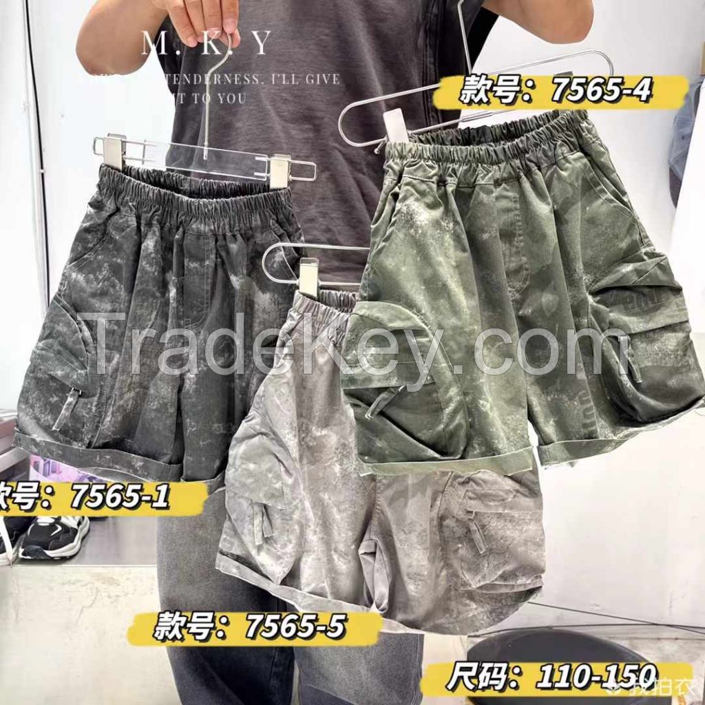 Boys' pants 2025 summer new shorts