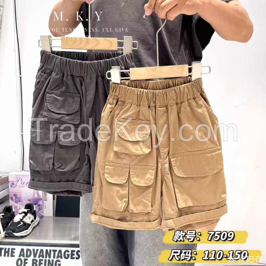 Boys' pants 2025 summer new shorts