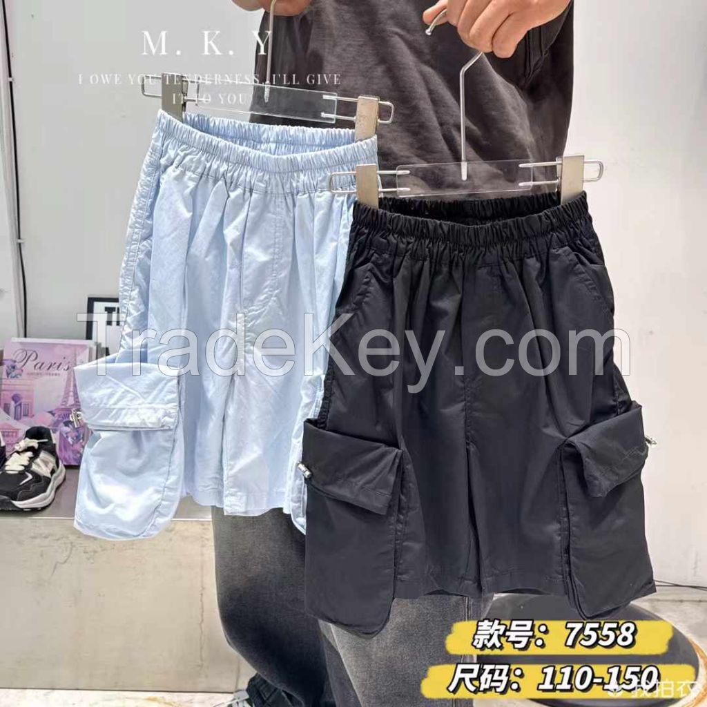 Boys' pants 2025 summer new shorts