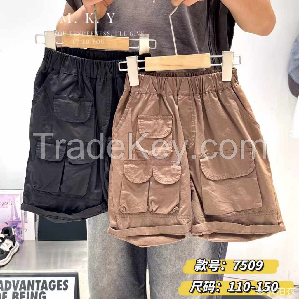 Boys' pants 2025 summer new shorts