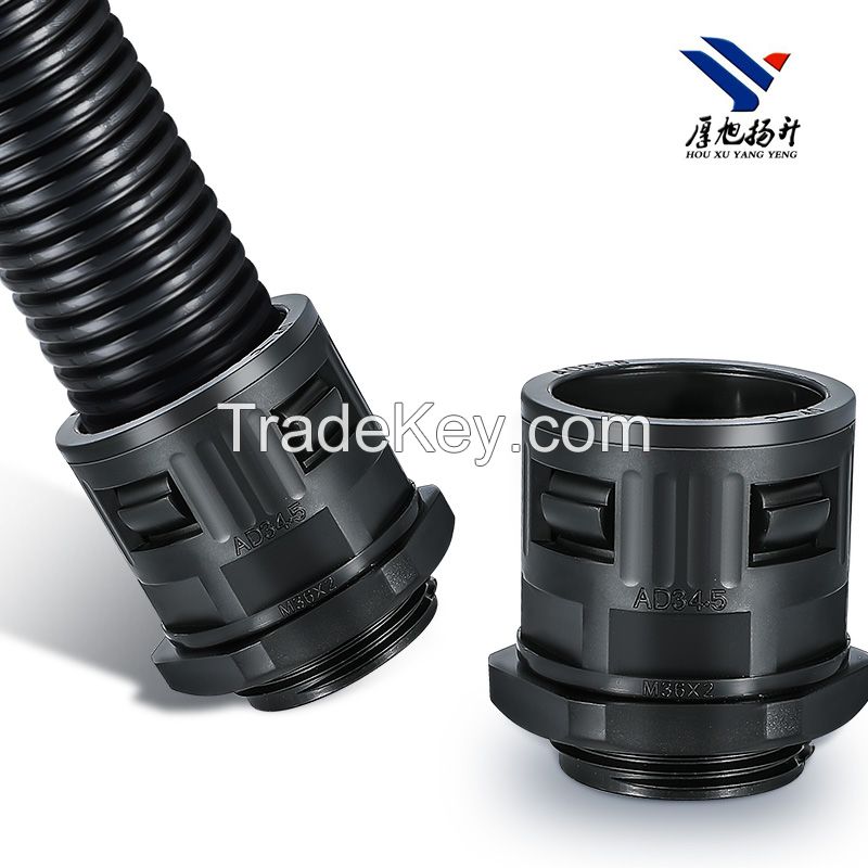 corrugared tube quick connecter