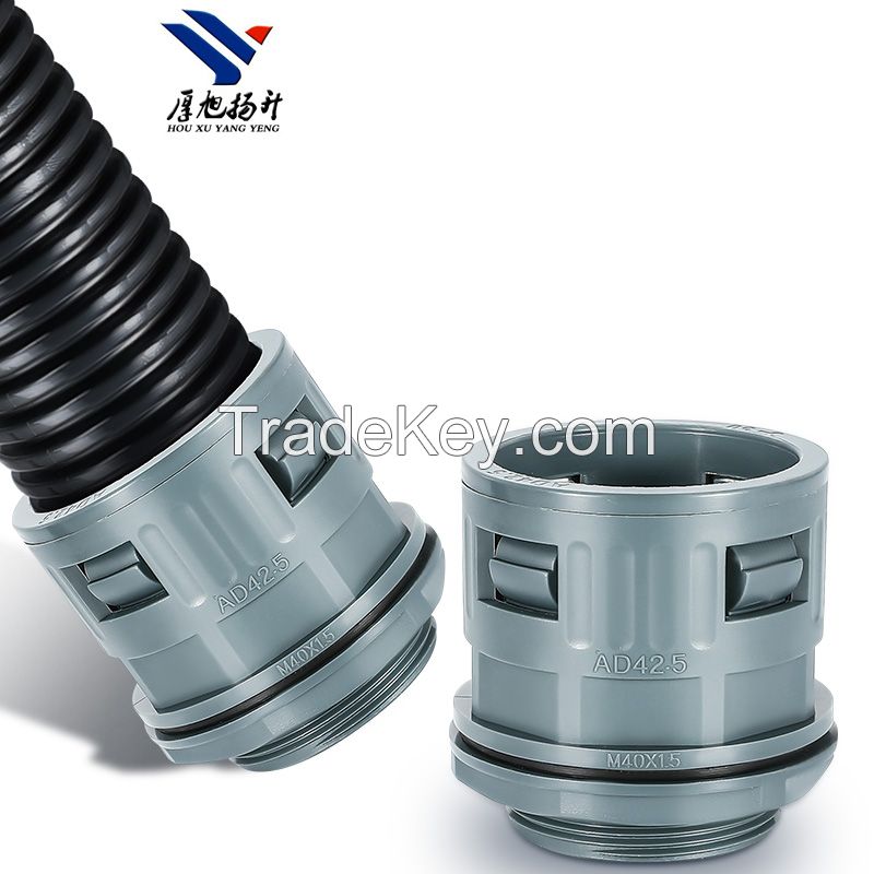 corrugared tube quick connecter