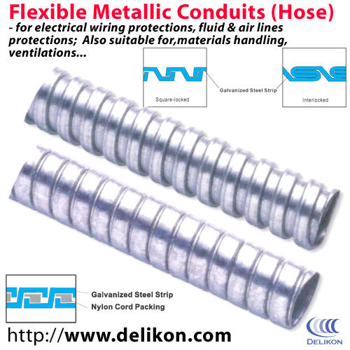 Electrical flexible conduits,fittings