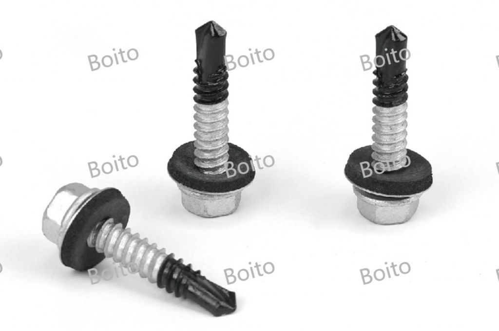 304+435 bi metal compound hexagonal fange self drilling screws