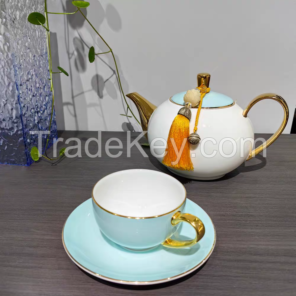 Bone china; coffee afternoon tea; British afternoon tea; coffee tea set; afternoon tea cup; afternoon tea pot; tableware; ceramic tea set; Chinese tea