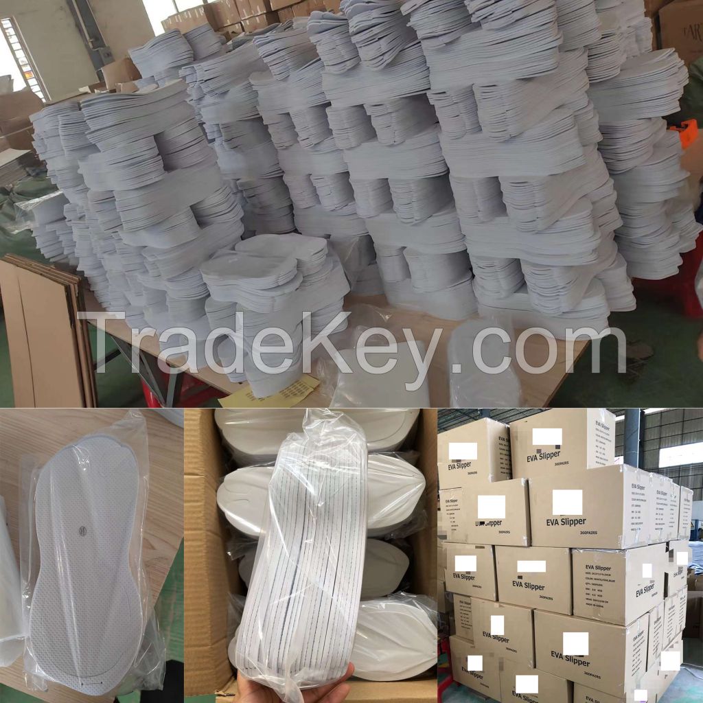  Disposable White EVA Pedicure Slippers