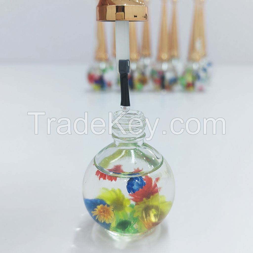15ml Organic Natural Scented Cuticle Oil with Real Flowers