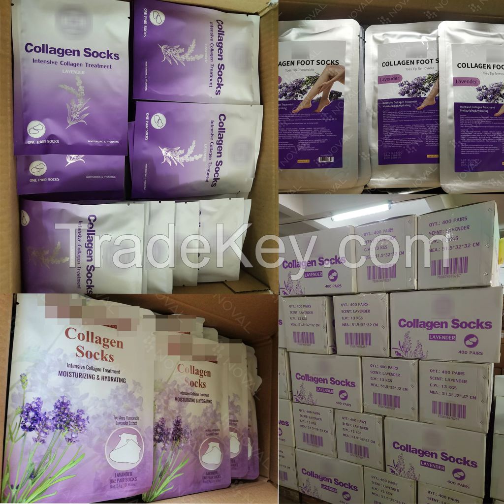 Lavender Moisturing Hydrating Collagen Foot Socks