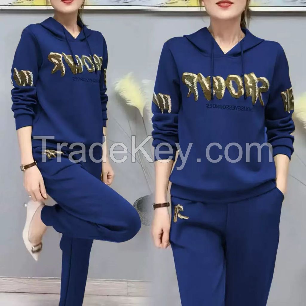 2025 Plus Size Hoodie and Sweatpants Set - XXL to 5XL Relaxed Fit