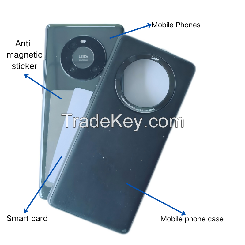 Absorption material, mobile phone anti-magnetic sticker