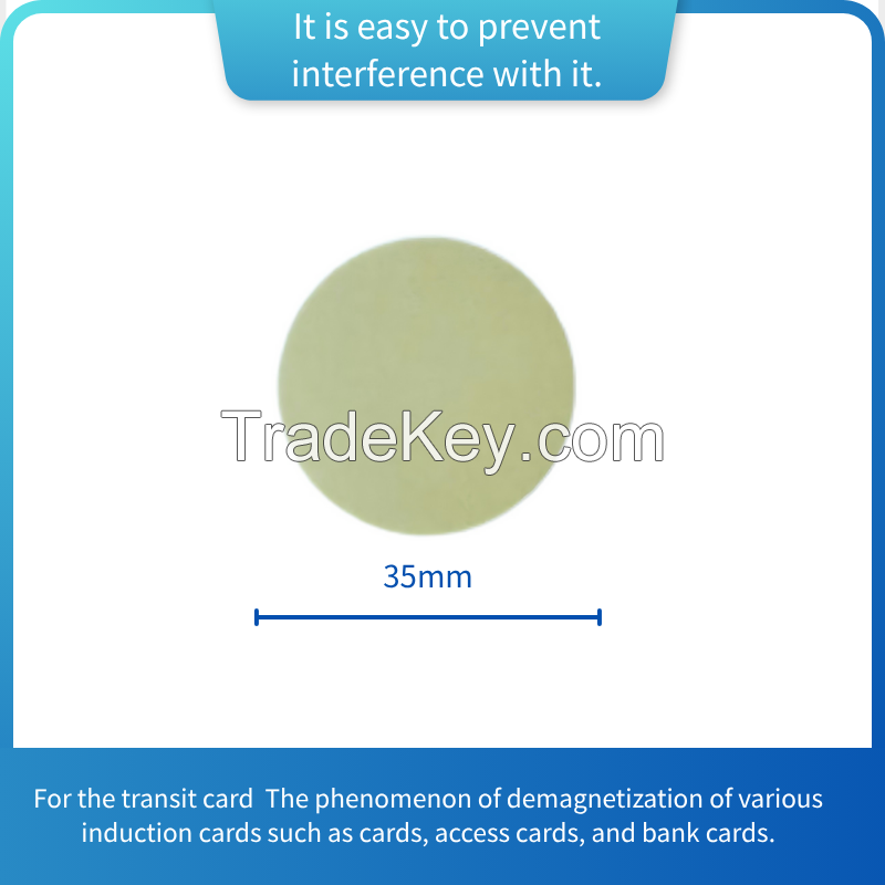 Absorption material, mobile phone anti-magnetic sticker