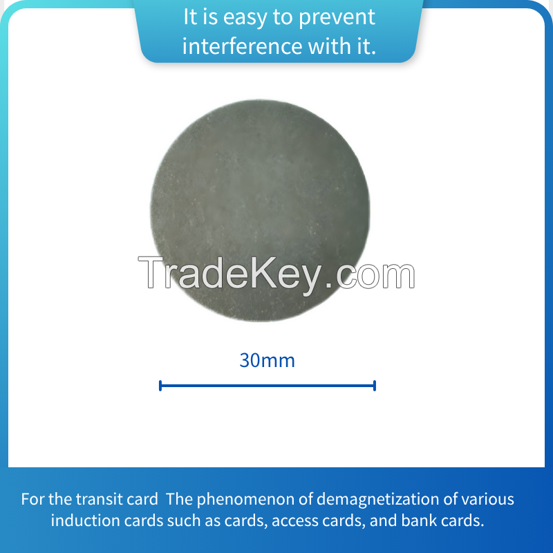 Absorption material, mobile phone anti-magnetic sticker