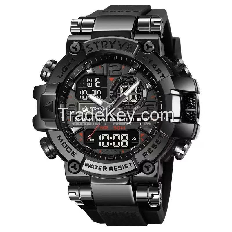 Waterproof Electronic Glow-in-the-Dark Watch with Multiple Functions for Students