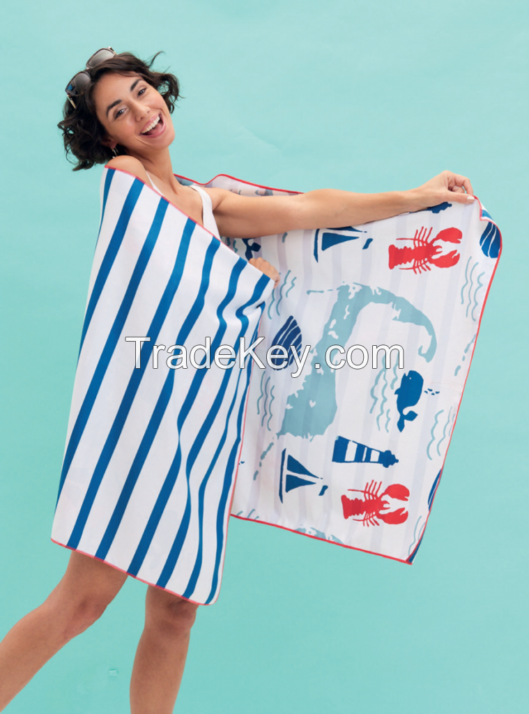 Extra Large Microfiber Beach Towel for Travel Lightweight Compact Soft Quick Dry for Swimming Pool Camping