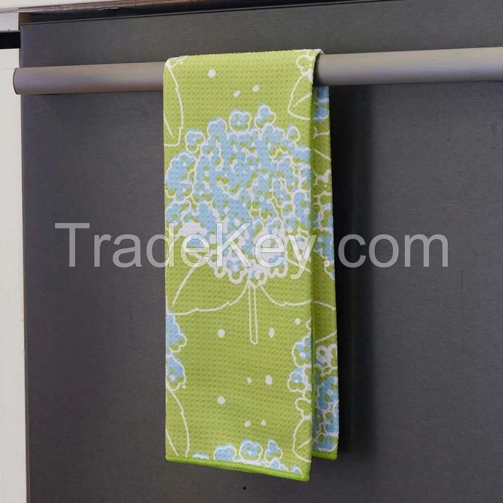CUSTOM LOGO BATHROOM KITCHEN TEA TOWEL-DOUBLE-SIDED PRINT