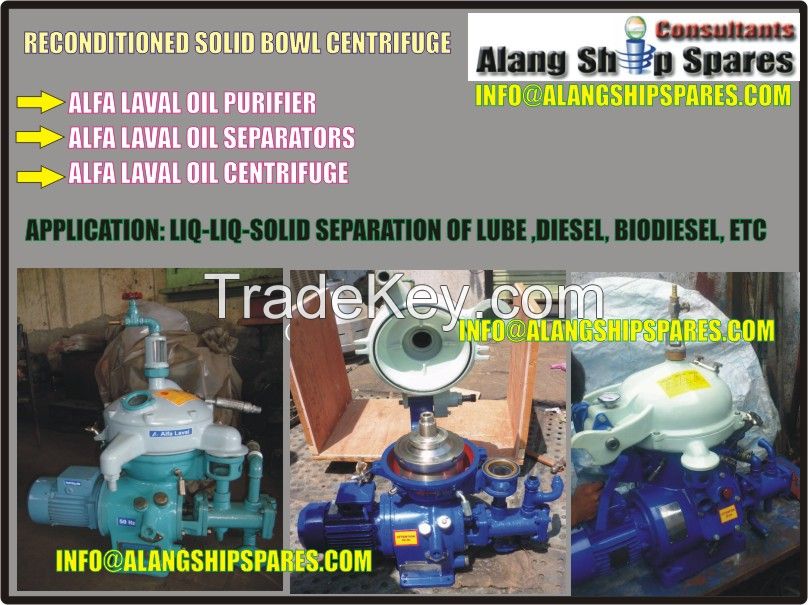 centrifuge oil purifier, WVO oil separator, bio-diesel oil centrifuge, Used oil separator, industrial oil purifier, MAB-104, MAB-103, MAB-205