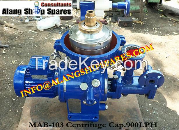 industrial oil purifier, bio-diesel oil separator, MAB-103, MAB-104, MAB-205, used oil centrifuge