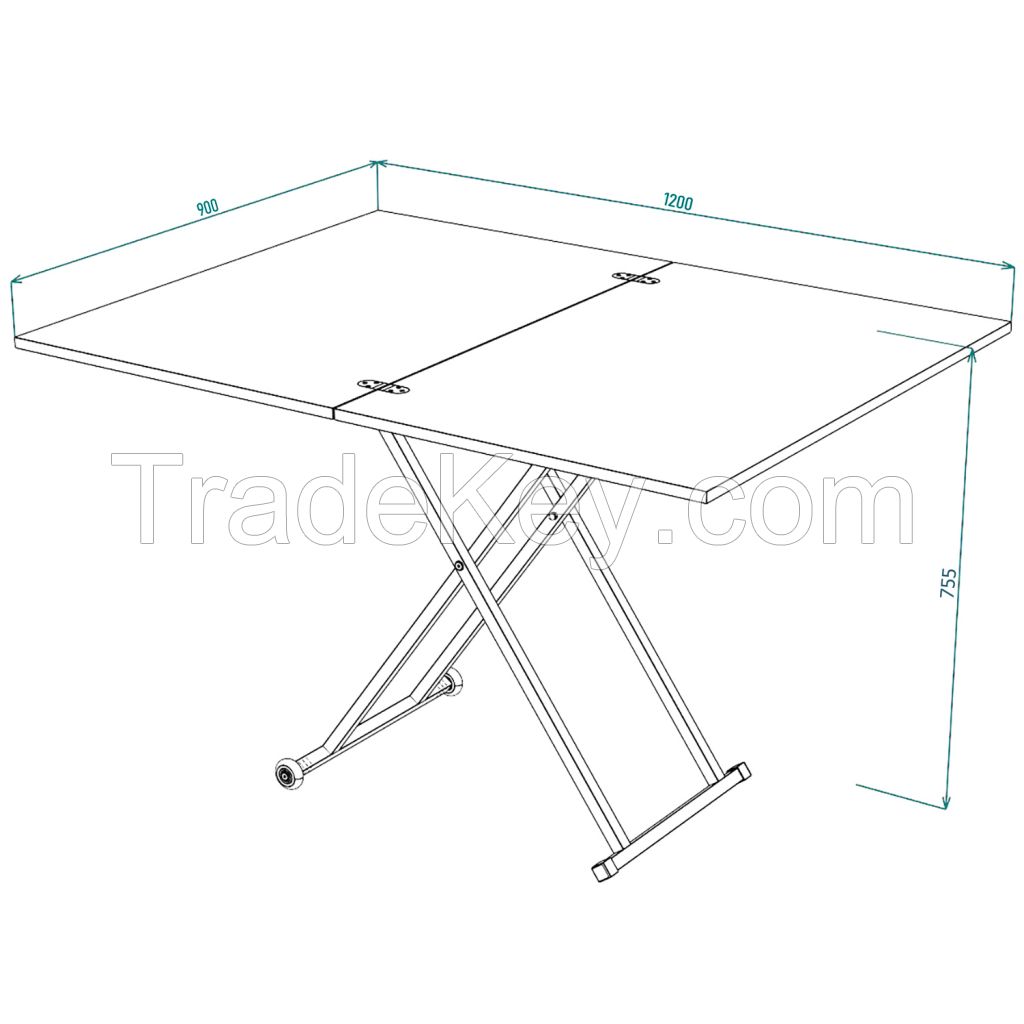 Transformer folding table with adjustable height Dragonfly