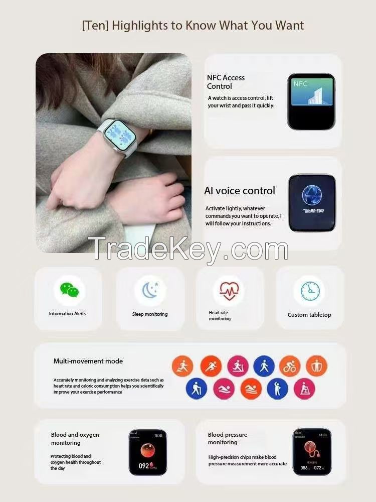 S10Pro smart watches for men and women, small people, high value students, special for high school, Bluetooth, multi-functional, applicable to Apple