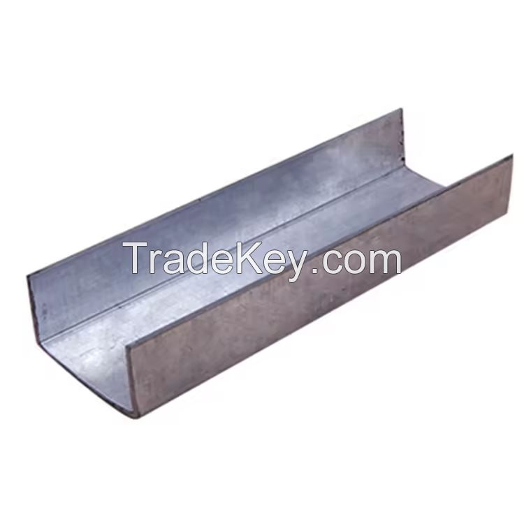 U Channel Shape High Quality Stainless Steel Section Bar for Structural Parts for Pipe Support