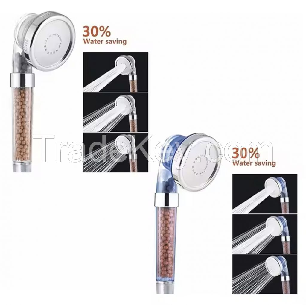 Shower Head 3 Modes Adjustable Showerhead Jetting Shower Head High Pressure Saving Water Pommeau De Douche