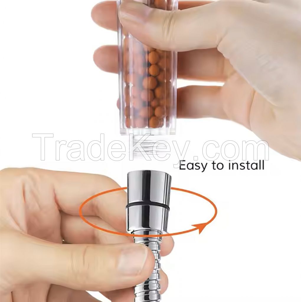 Shower Head 3 Modes Adjustable Showerhead Jetting Shower Head High Pressure Saving Water Pommeau De Douche