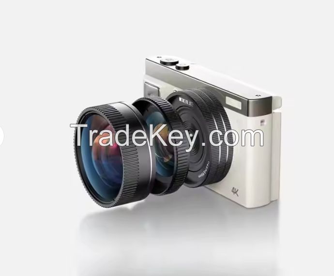 4k digital camera 3.0-inch IPS color flip screen front and rear dual cams 16x zoom anti-shake
