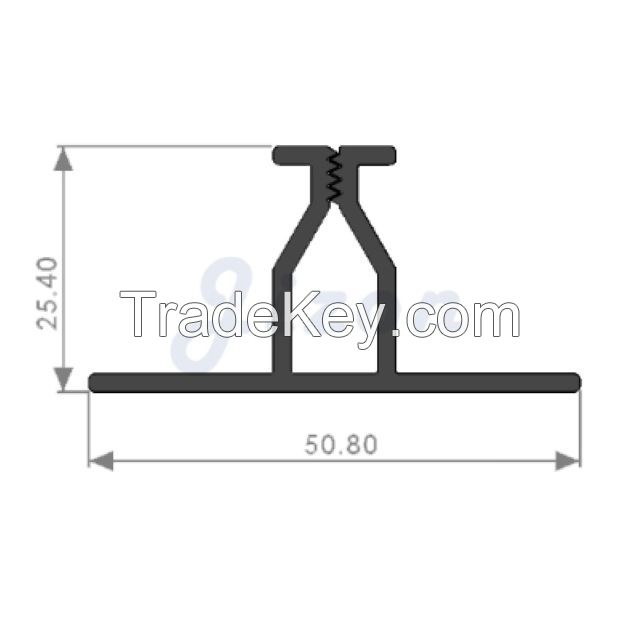1 Inch Fabric Wall Track System | Top/Bottom Load Acoustical Mounting Track