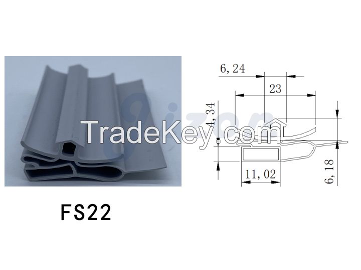 Heavy-duty Magnetic Refrigerator Gasket | Commercial Fridge Door Seal Strip