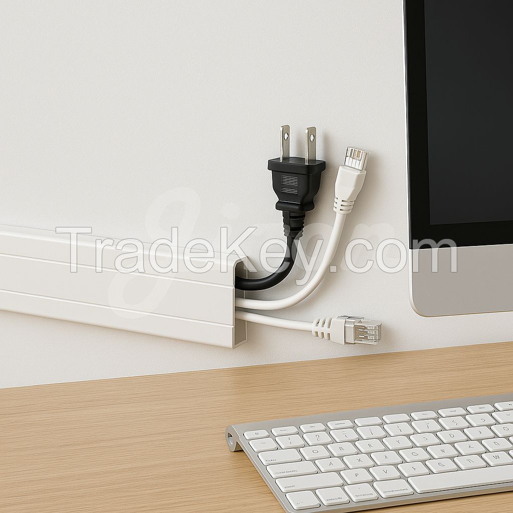 PVC Cable Raceway | Wire Duct Channel for Office &amp;amp; Industrial Cable Management