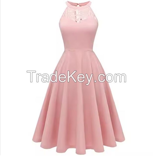 Ms. Manni's Strapless Lace Mini Ball Gown Party Cocktail Swing Dress Bridesmaid Dress