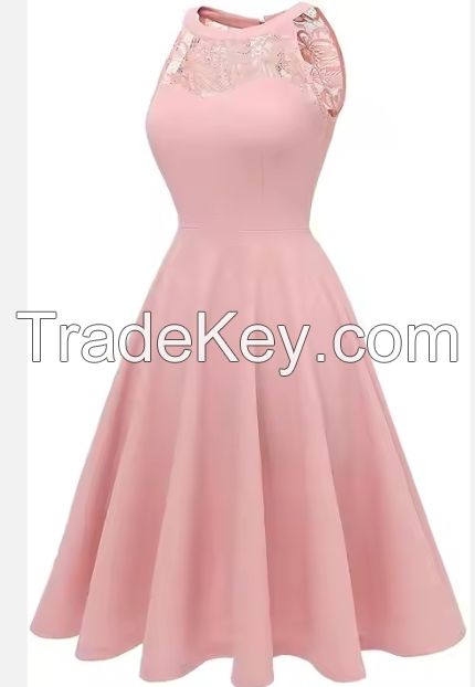 Ms. Manni's Strapless Lace Mini Ball Gown Party Cocktail Swing Dress Bridesmaid Dress