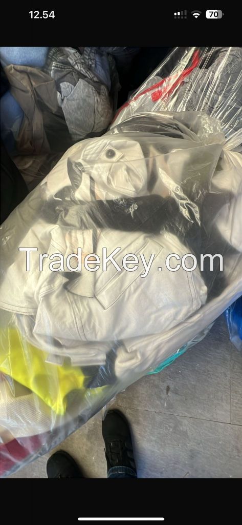 used unsorted clothes