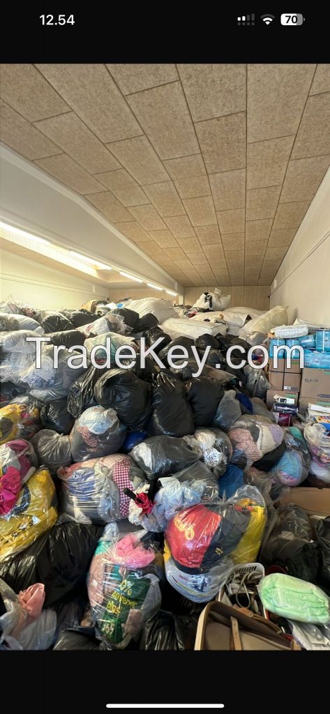 used unsorted clothes