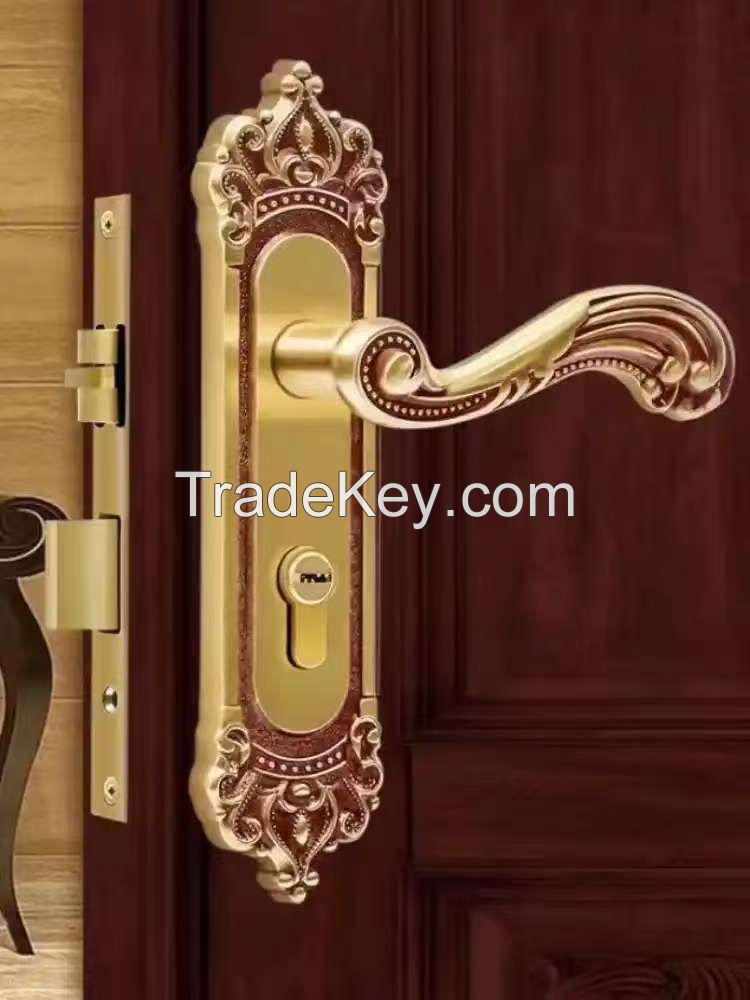 European - style interior door handle lock