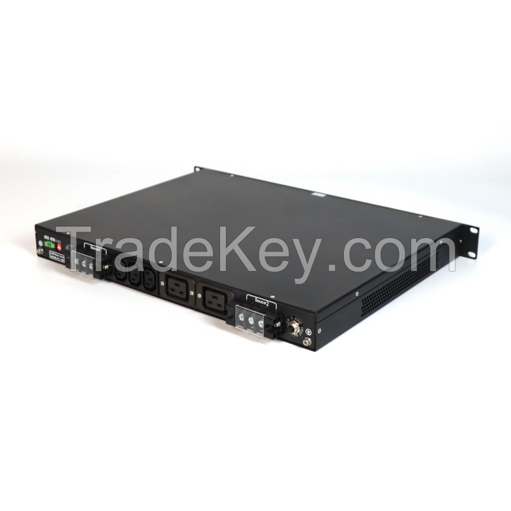1U STS Static Transfer Switch single phase 16A~45A