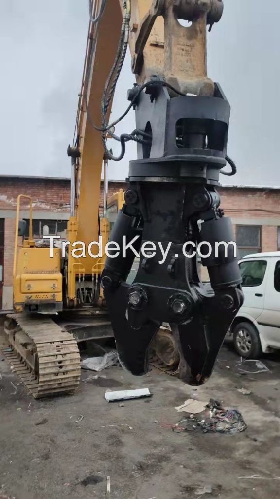 Xinpai excavator attachment twin - cylinder shear, customizable