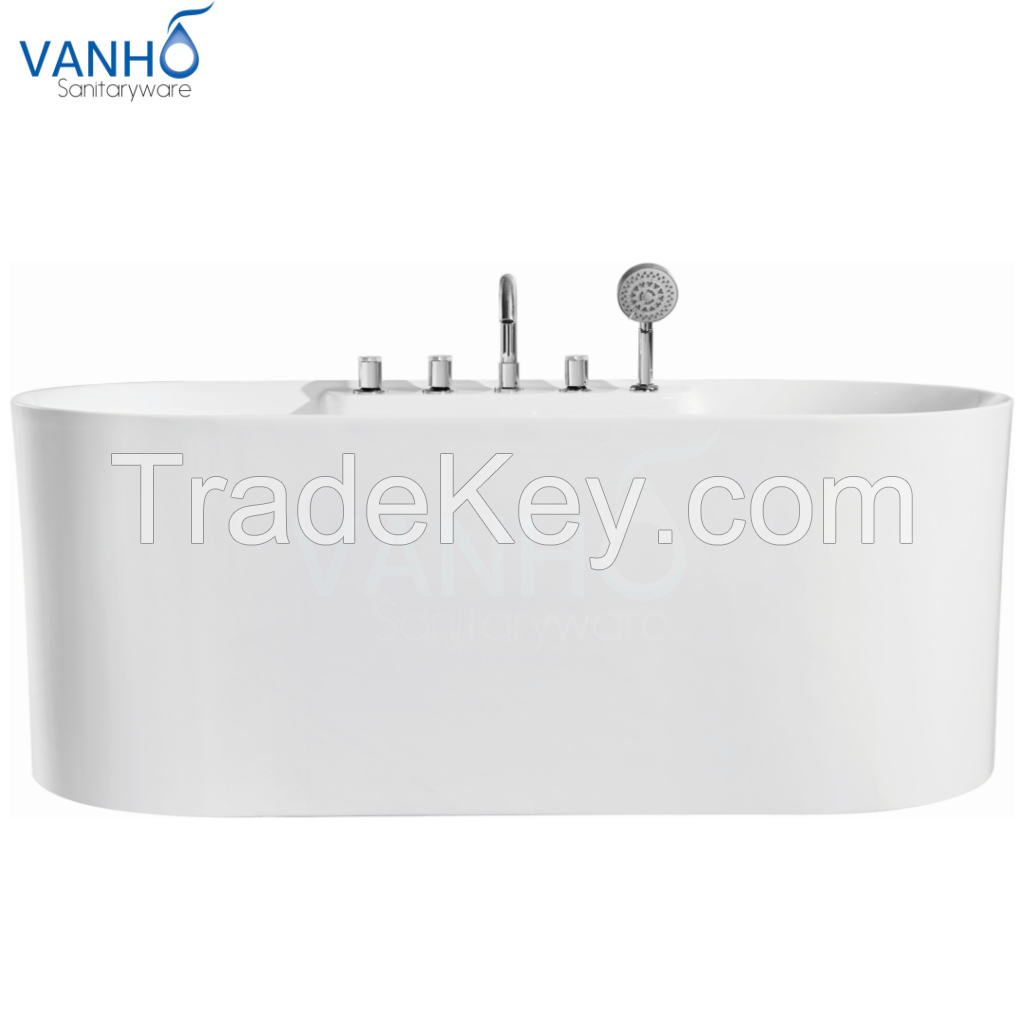 Ultra Thin Edge, Stylish and Minimalist Modern Freestanding Acrylic Bathtub