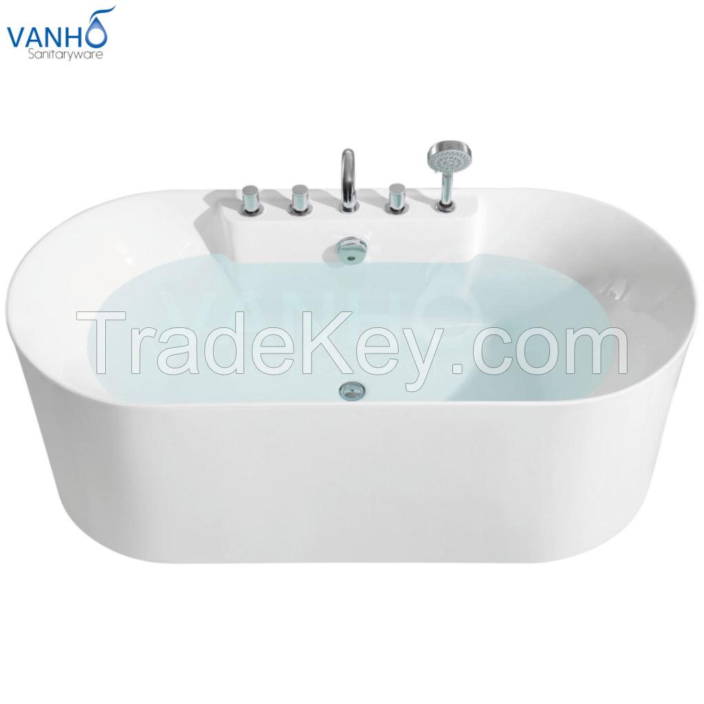 Ultra Thin Edge, Stylish and Minimalist Modern Freestanding Acrylic Bathtub