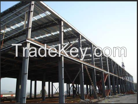 Construction of steel structures for factory buildings