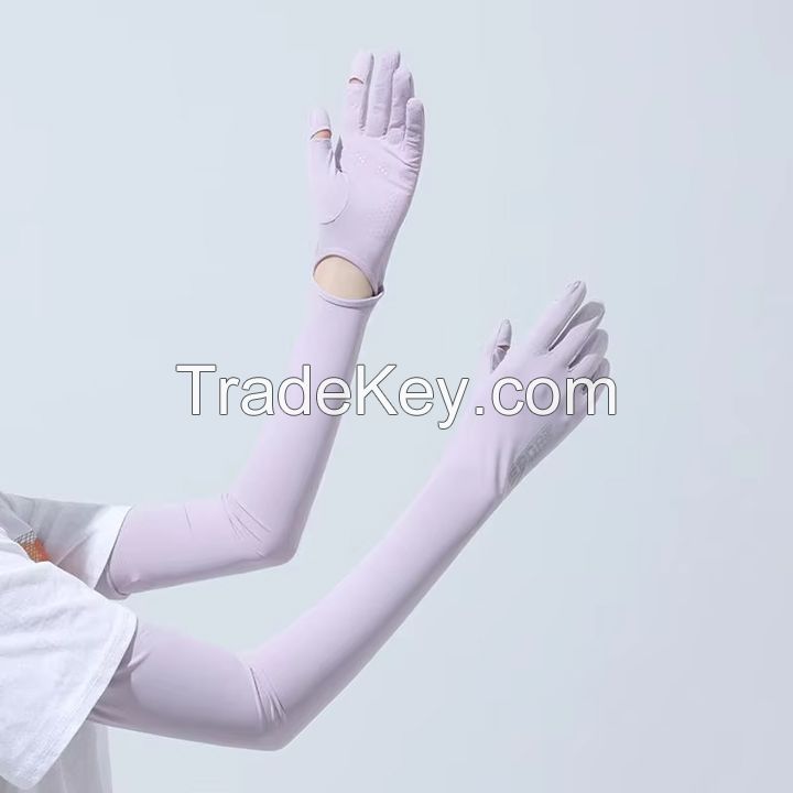 Unisex UV Sun Protection Gloves Long Sleeve Touchscreen Breathable